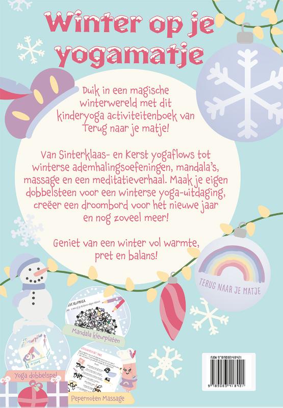 Achterkant van Winter op je yogamatje