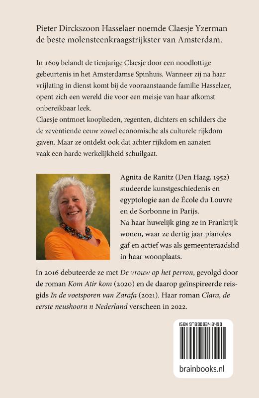 Achterkant van De molensteenkraagstrijkster