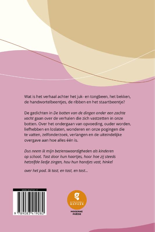 Achterkant van De botten van de dingen onder een zachte vacht