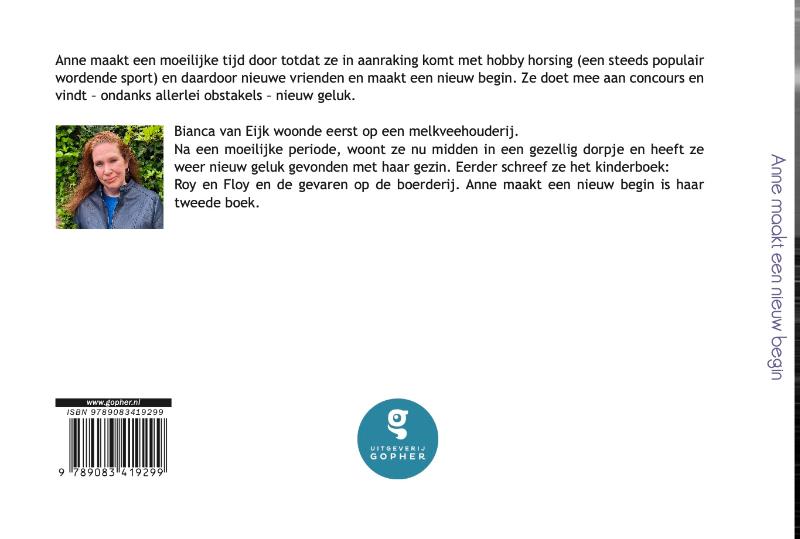 Achterkant van Anne maakt een nieuw begin