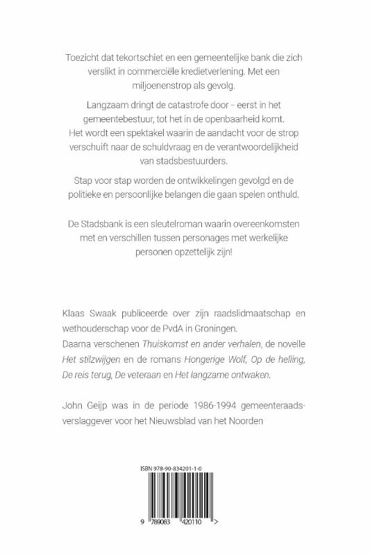 Achterkant van de Stadsbank