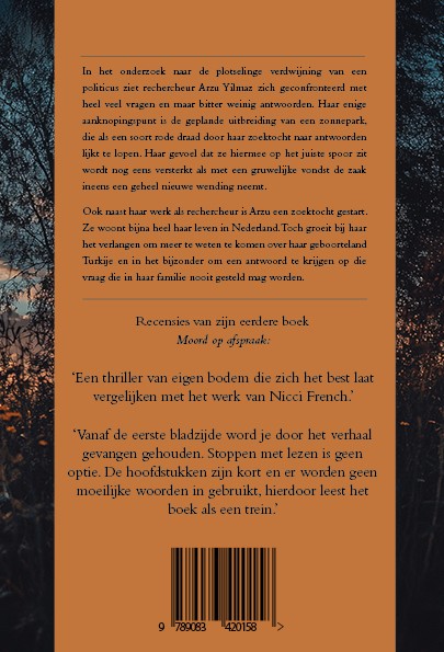 Achterkant van Nooit meer