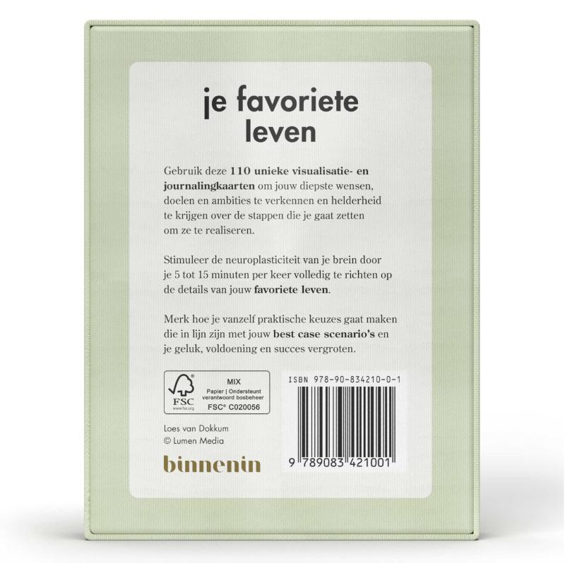Achterkant van Je favoriete leven