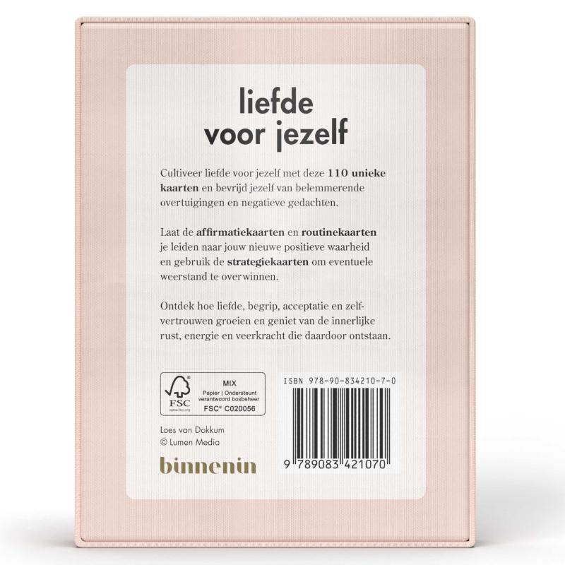 Achterkant van Liefde voor jezelf