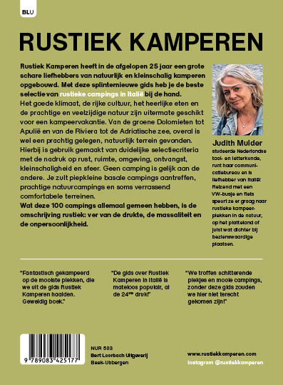 Achterkant van Rustiek kamperen Italië