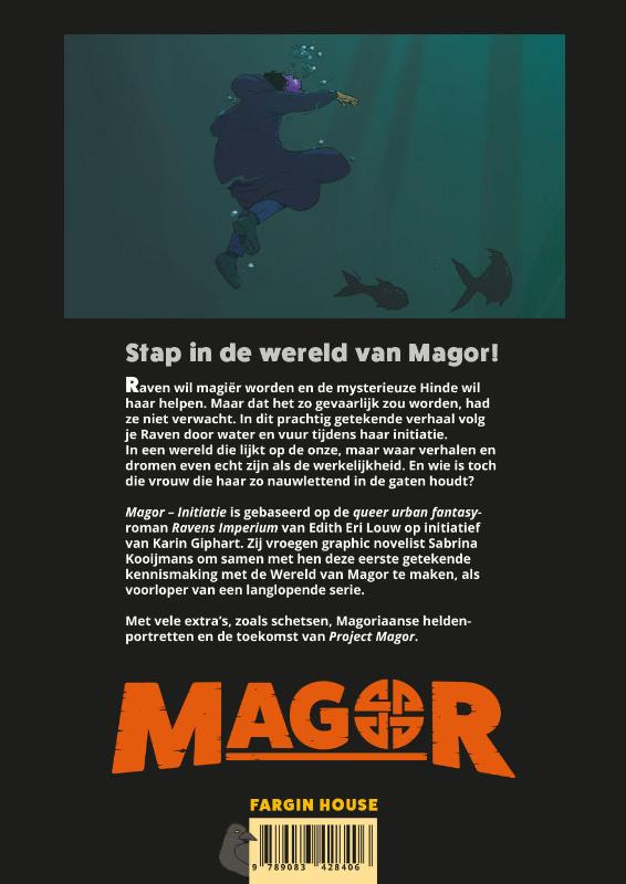 Achterkant van Magor