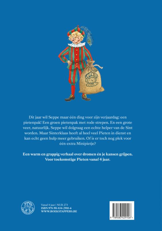 Achterkant van Seppe wordt Minipiet