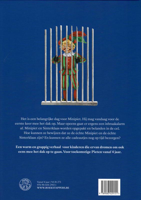 Achterkant van Naar de cel, Minipiet!