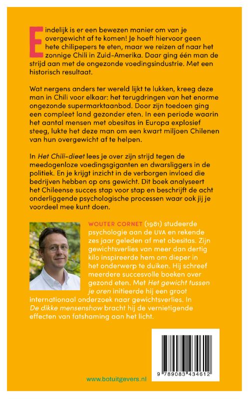 Achterkant van Het Chili-dieet