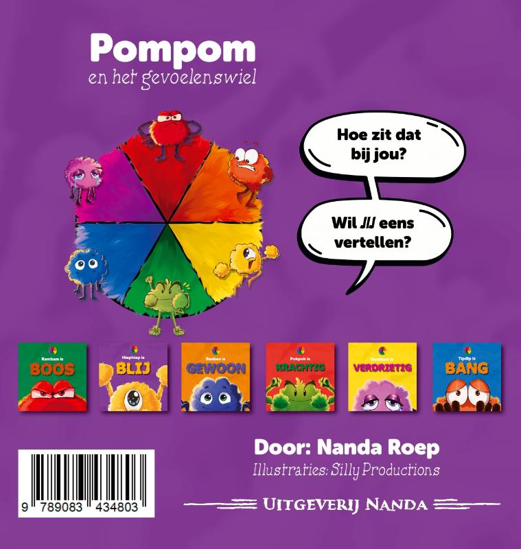 Achterkant van Hiephiep is Blij