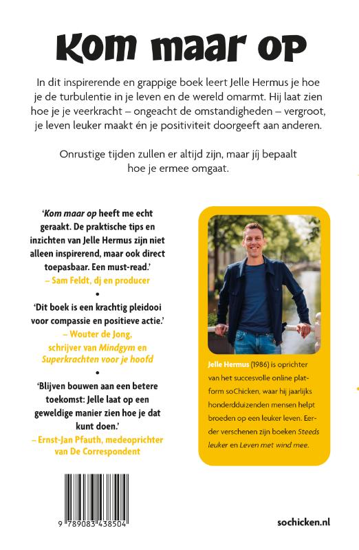 Achterkant van Kom maar op