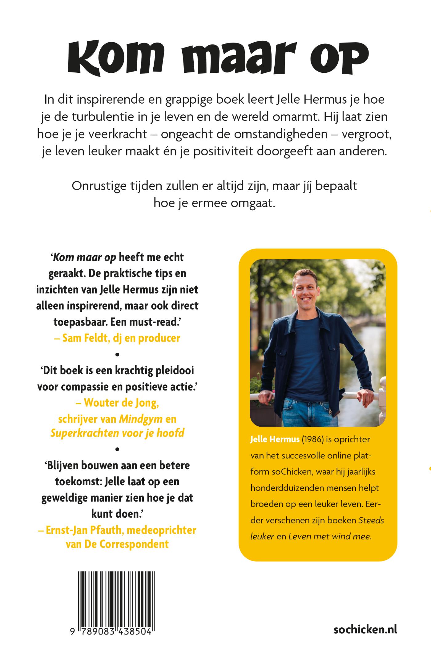 Achterkant van Kom maar op