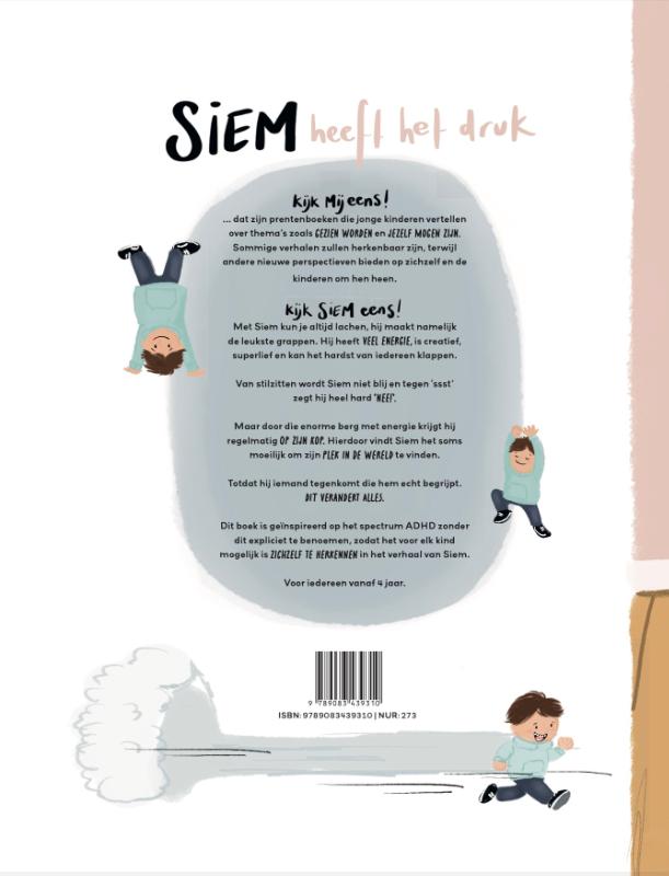 Achterkant van Siem heeft het druk