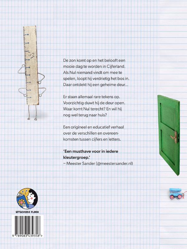 Achterkant van Cijferland en Letterland