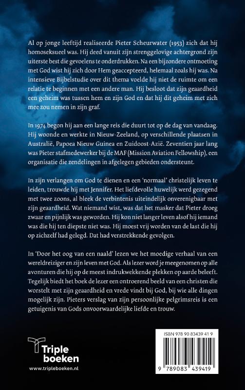 Achterkant van Door het oog van een naald
