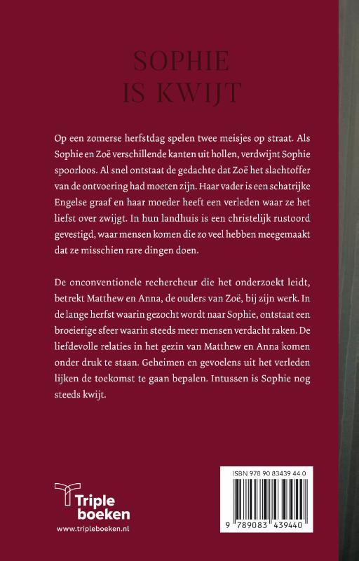 Achterkant van Sophie is kwijt