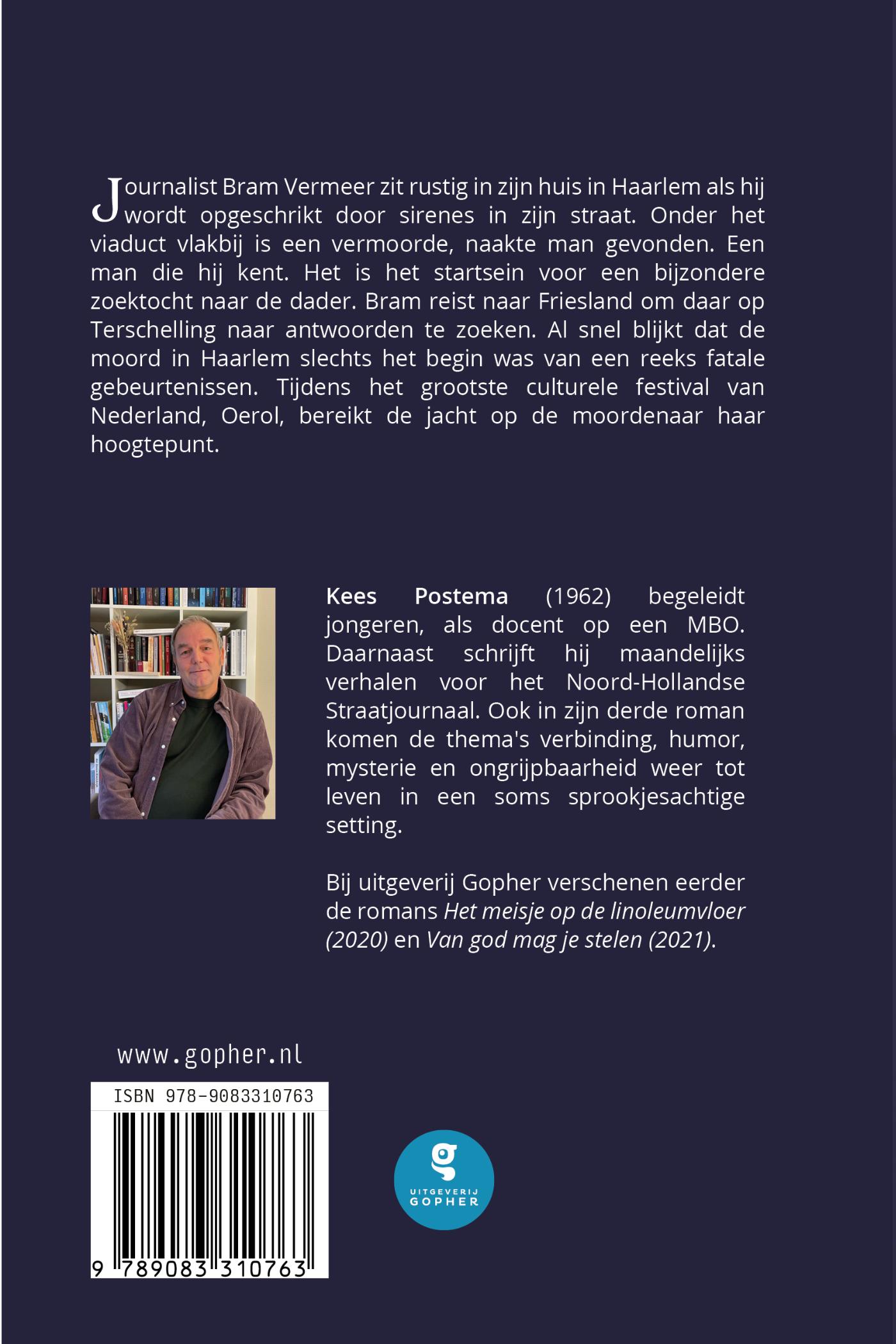Achterkant van Het Oerol mysterie