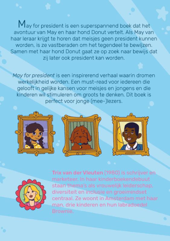Achterkant van May for president