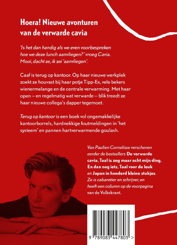 Achterkant van De verwarde cavia - Terug op kantoor