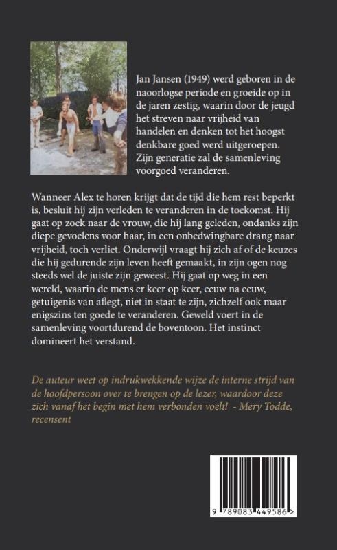 Achterkant van Alex