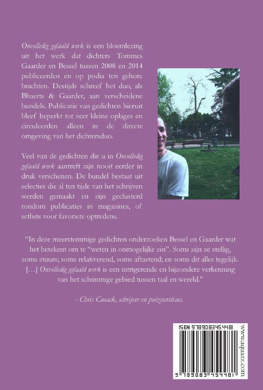 Achterkant van Onvolledig gefaald werk