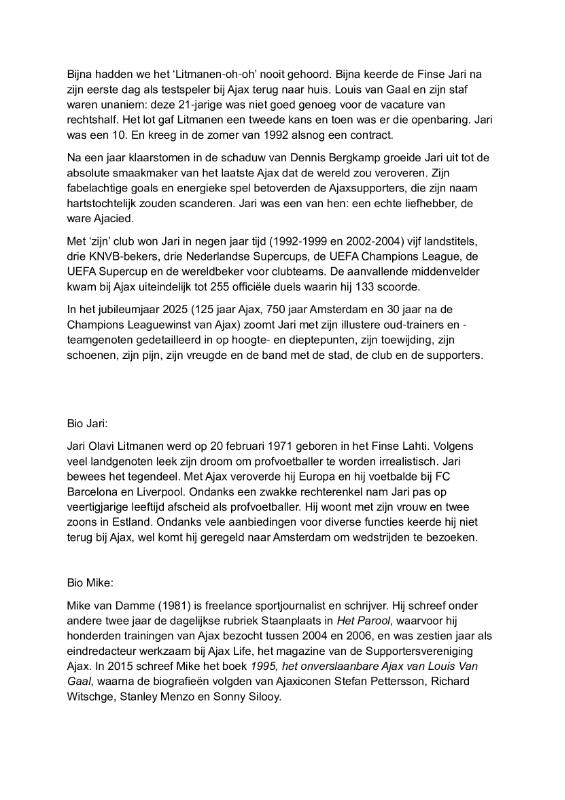 Achterkant van Jari Litmanen