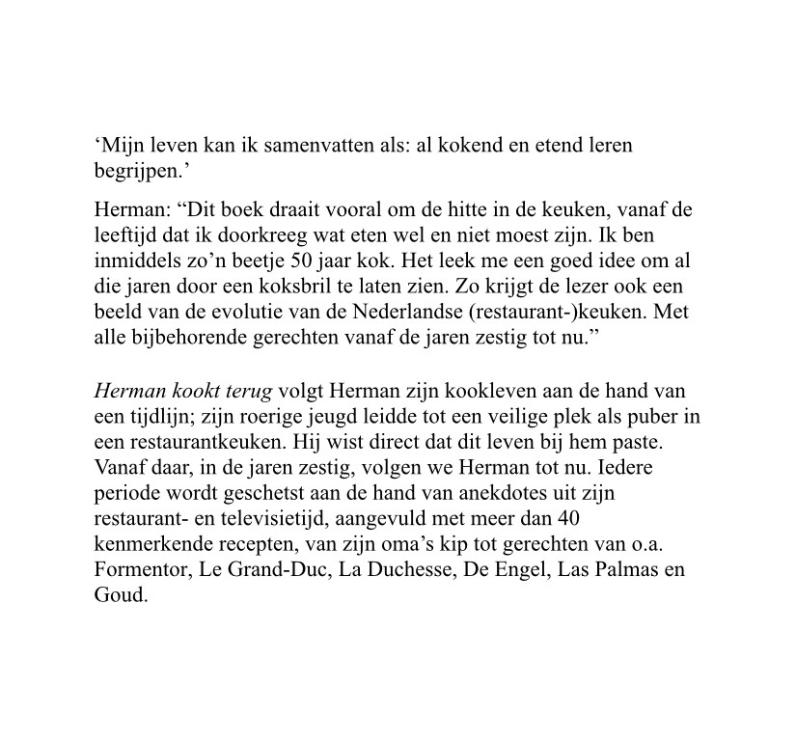 Achterkant van Herman kookt terug