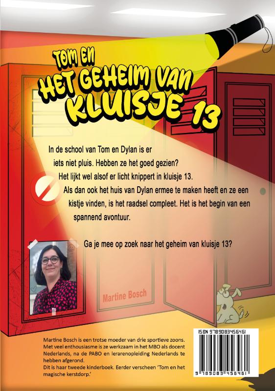 Achterkant van Tom en het geheim van kluisje 13