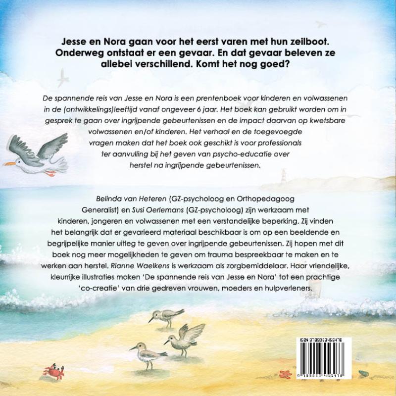 Achterkant van De spannende reis van Jesse en Nora