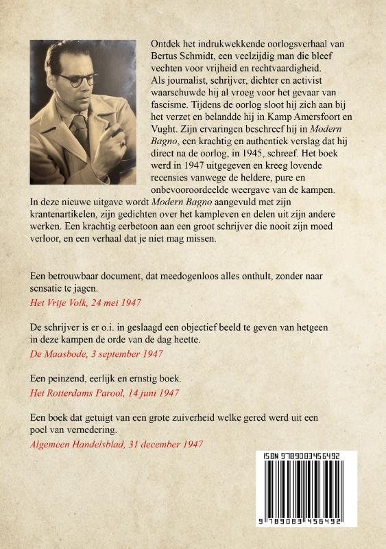 Achterkant van Bertus Schmidt