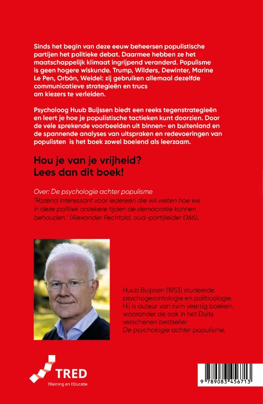 Achterkant van Tegen populisme