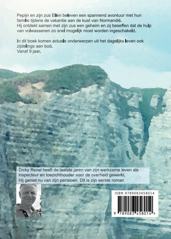 Achterkant van Pepijn en het geheim van de krijtrotsen