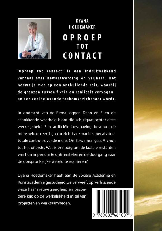 Achterkant van Oproep tot contact