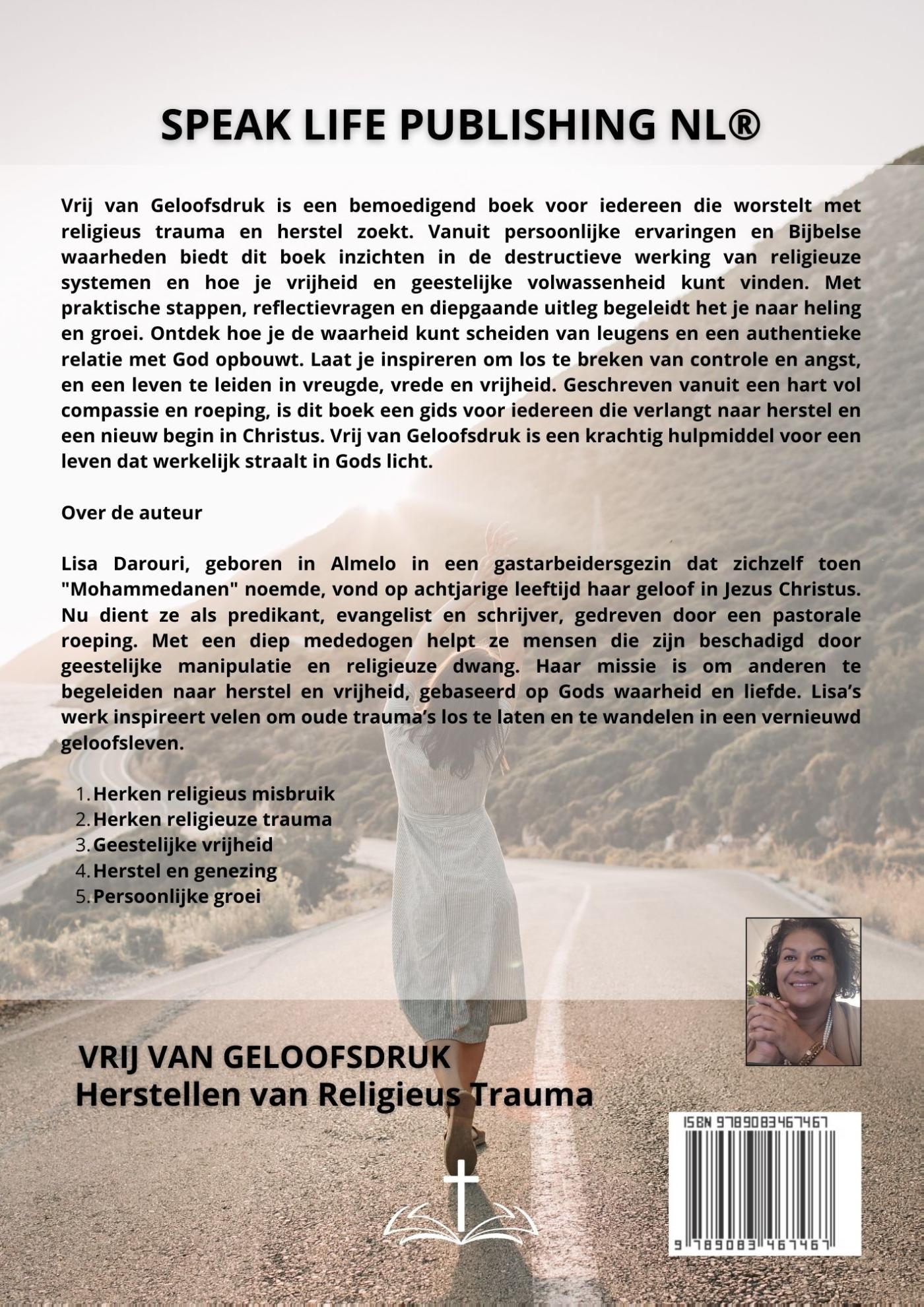 Achterkant van Vrij van geloofsdruk