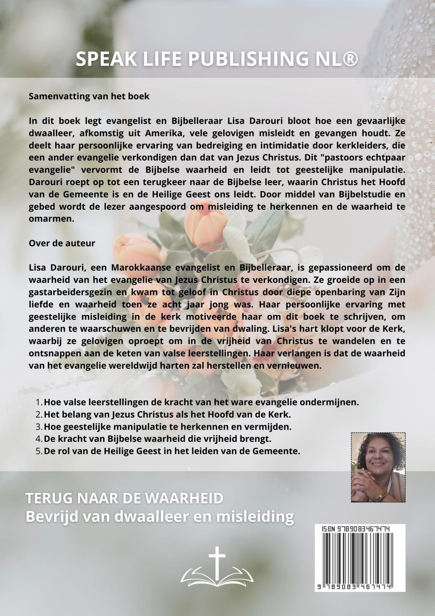 Achterkant van TERUG NAAR DE WAARHEID