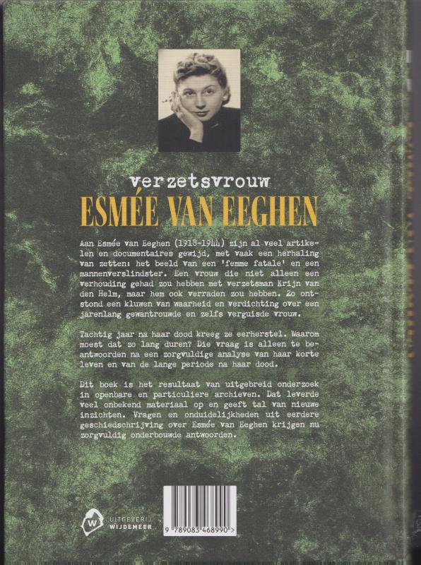 Achterkant van Verzetsvrouw Esmée van Eeghen