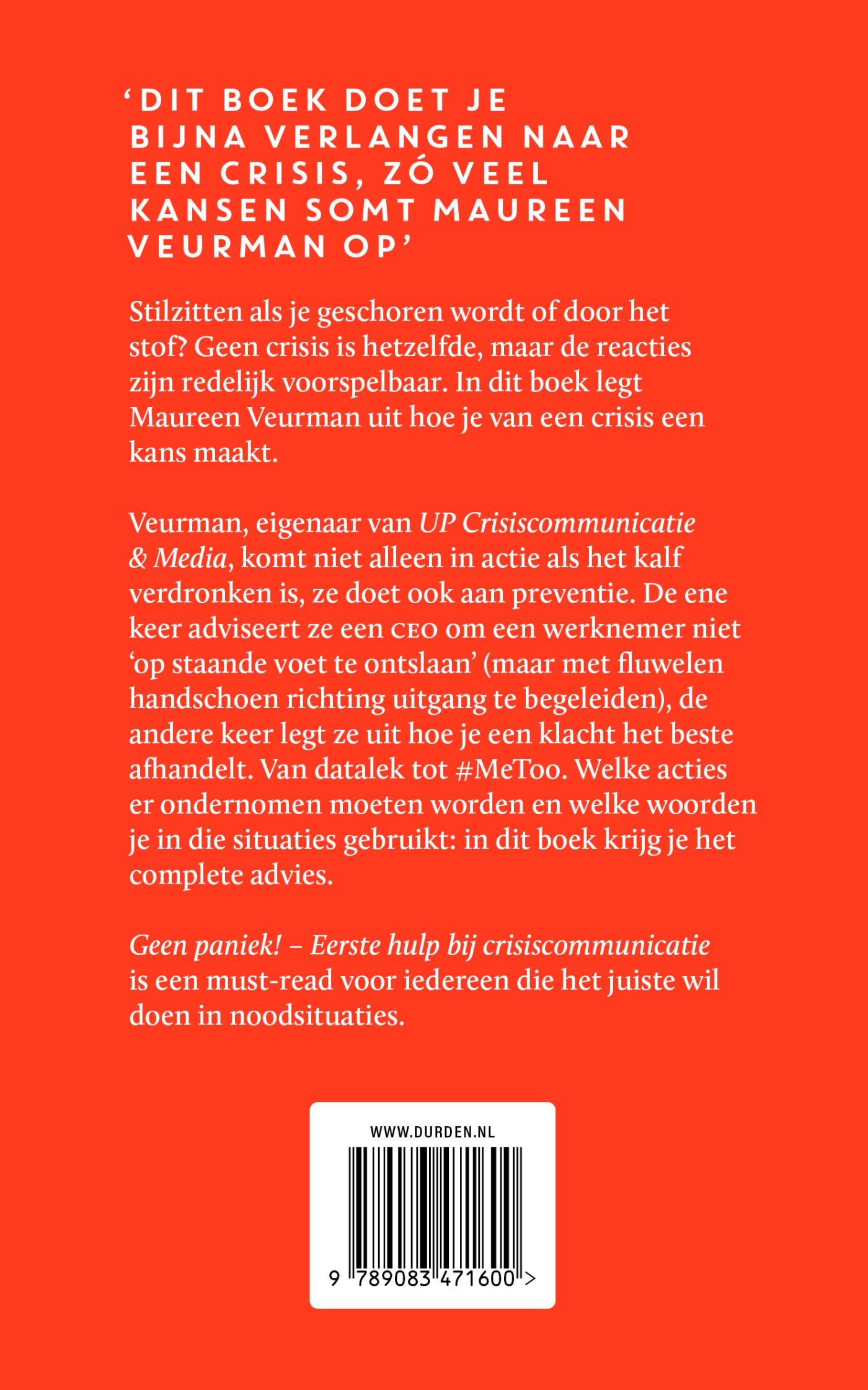 Achterkant van Geen paniek!