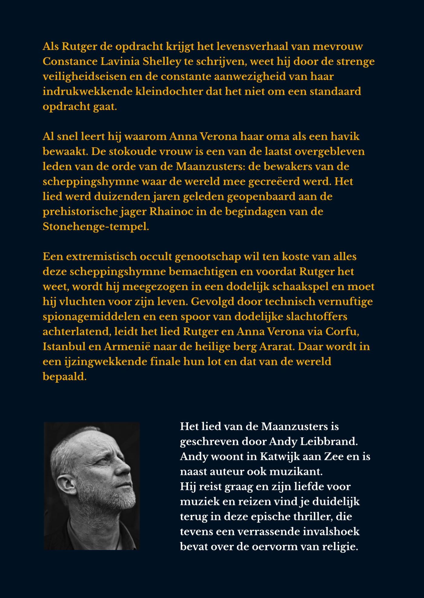 Achterkant van Het lied van de Maanzusters