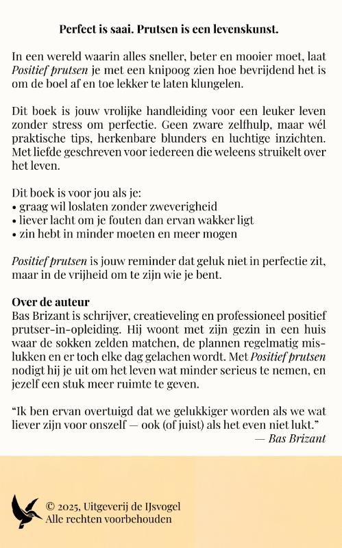 Achterkant van Positief prutsen
