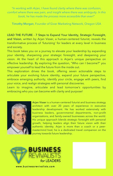 Achterkant van LEAD THE FUTURE