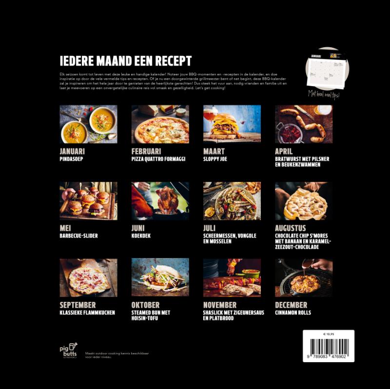 Achterkant van De Ultieme BBQ-kalender 2025