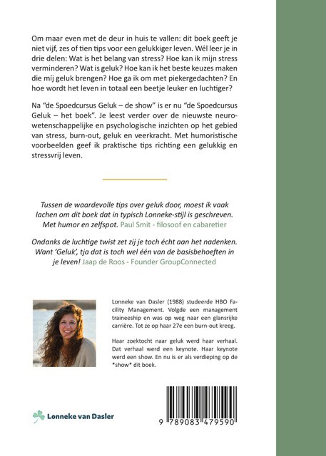 Achterkant van Spoedcursus Geluk