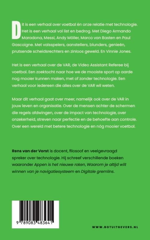 Achterkant van Don't mention the VAR