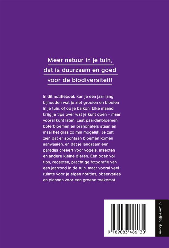 Achterkant van Elke dag in je tuin