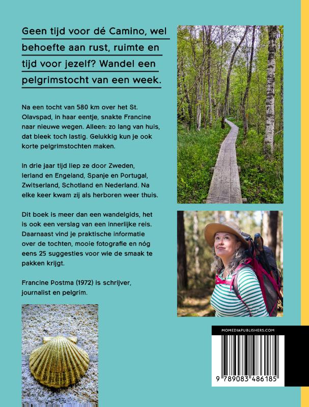 Achterkant van Pelgrim voor een week