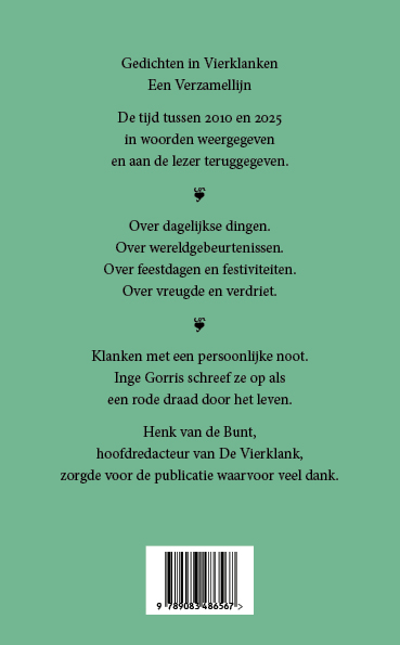 Achterkant van Gedichten in Vierklanken