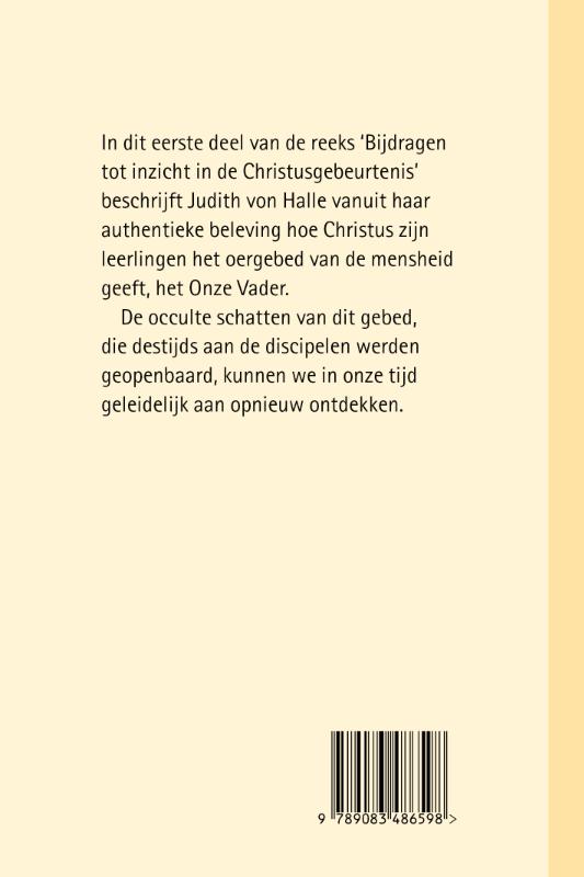 Achterkant van Het Onze Vader