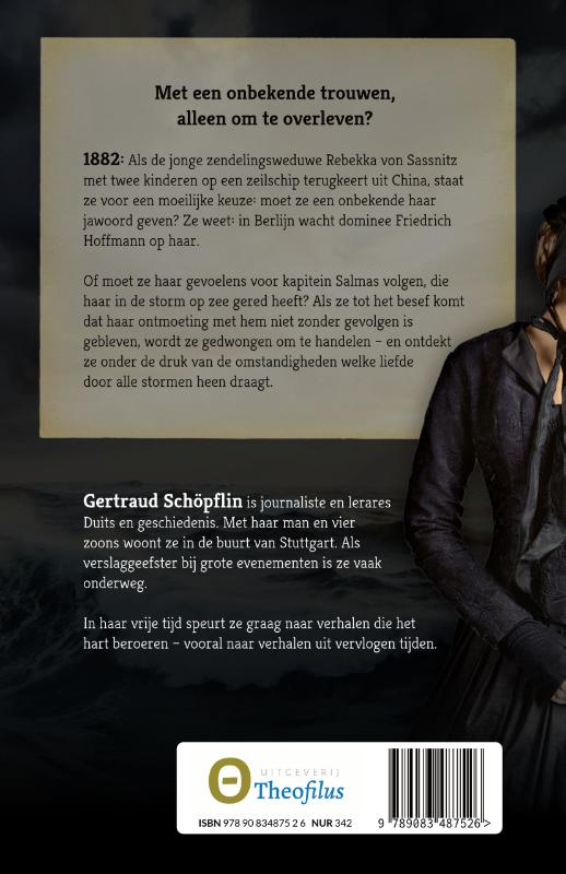 Achterkant van Aan de andere kant van de storm