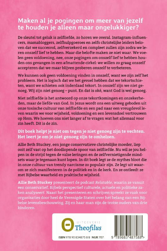 Achterkant van Je bent niet genoeg (en dat is oké)