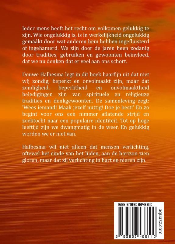 Achterkant van Zucht van verlichting